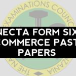 NECTA Form Six Commerce Past Papers