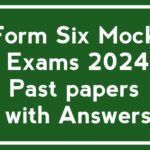 Mzumbe Form Six Gauging Exams 2024 Past papers