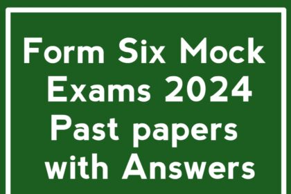 Mzumbe Form Six Gauging Exams 2024 Past papers