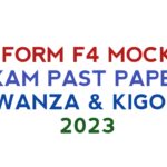 Mock Form Four examination Past Papers 2023 MWANZA & KIGOMA