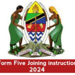 Form Five Joining instruction 2024/25