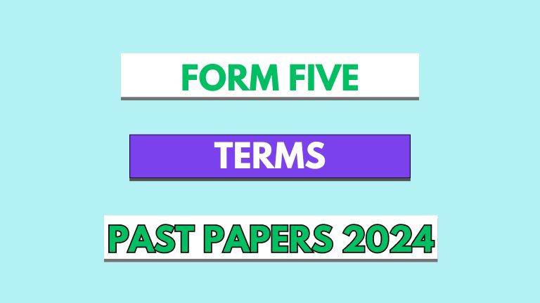 Form Five terminal examination past paper pdf 2024