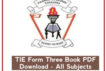 TIE Form Three Book PDF Download