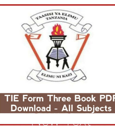 TIE Form Three Book PDF Download