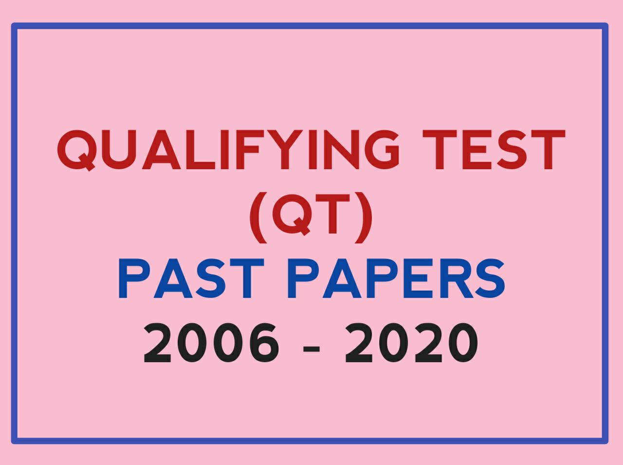 Qualifying Test