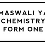 Maswali ya Chemistry form one