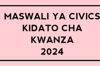 Maswali ya Civics Form One