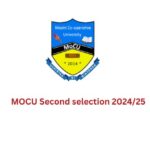 MOCU Second selection 2024/25 pdf