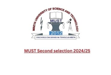 MUST Second selection 2024/25 pdf