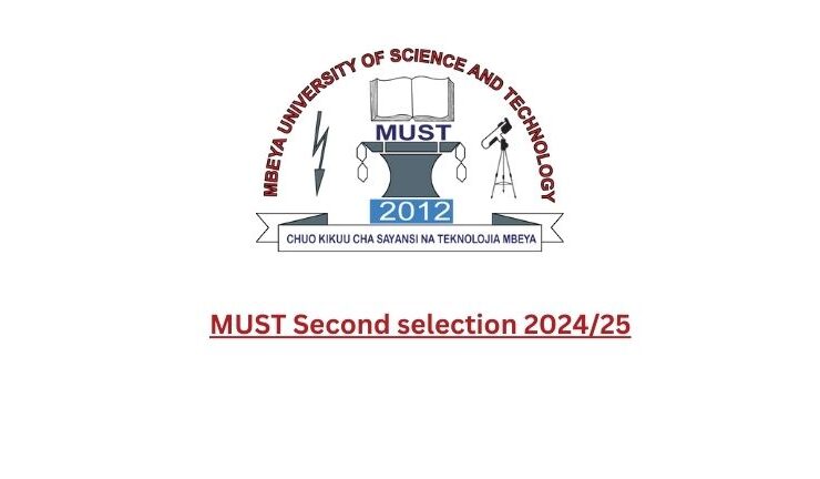 MUST Second selection 2024/25 pdf