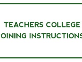 Joining Instruction Teachers college