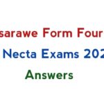 Kisarawe Form Four Pre Necta Exams 2024 with Answers