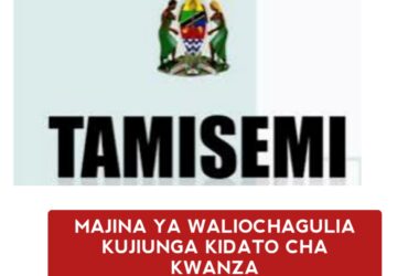 Tamisemi Waliochaguliwa kujiunga kidato cha kwanza 2025