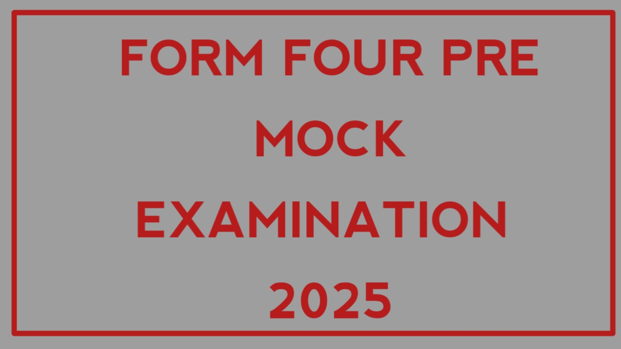 Pre-mock form four exams 2025 pdf Download