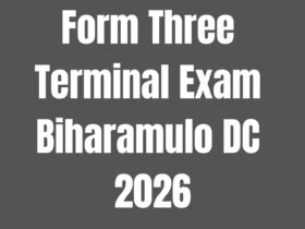 Form Three Terminal Exam 2026 Biharamulo DC With Marking Schemes – Download 32 Form Three Terminal Exam 2026 Biharamulo DC With Marking Schemes – Download