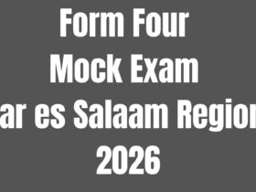 Form Four Mock Examination 2026 Dar es Salaam - Download 29 Form Four Mock Examination 2026 Dar Es Salaam